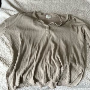 AE waffle Henley - XL